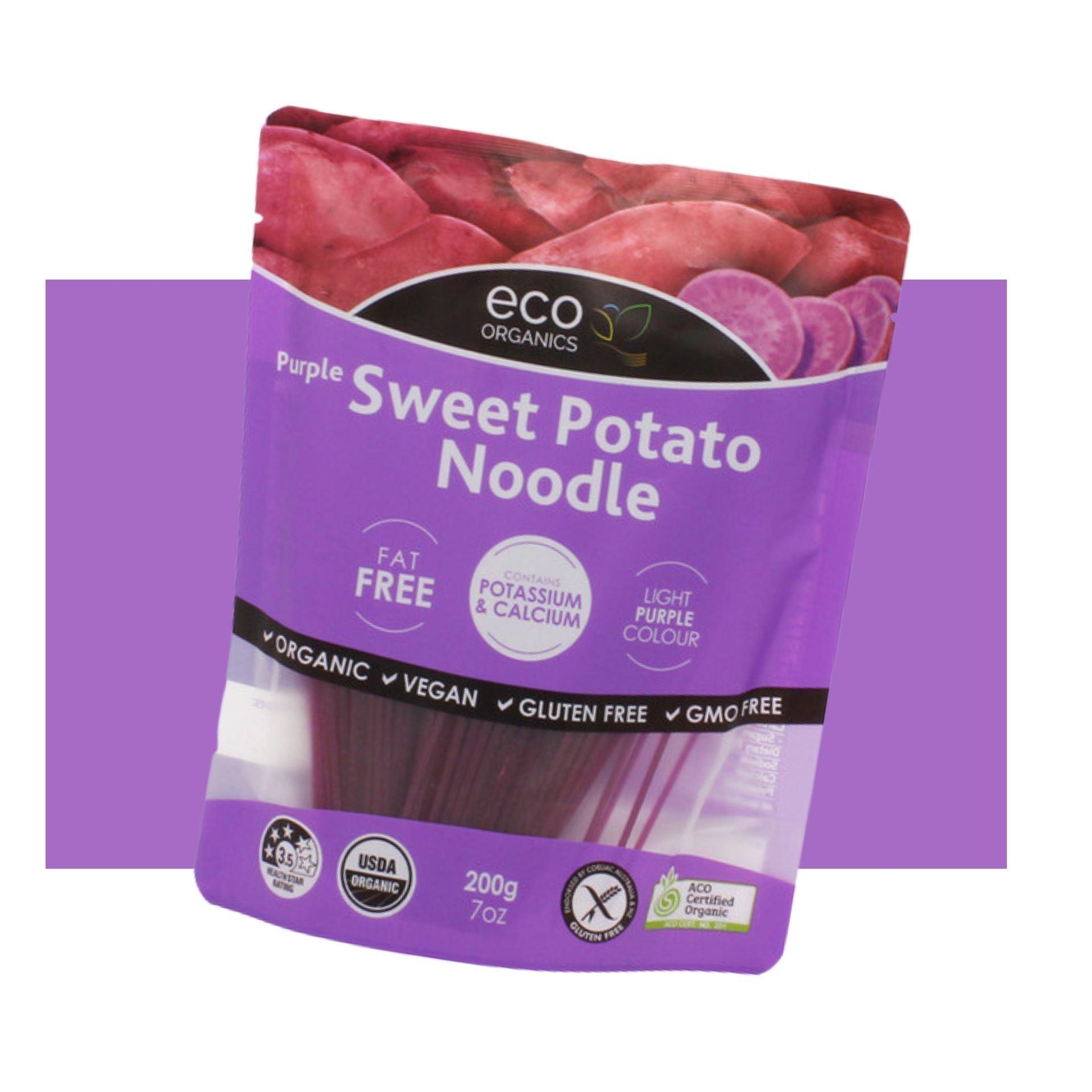Organic Purple Sweet Potato Noodle 200g